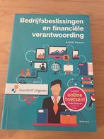 Bedrijfsbeslissingen en financiele verantwoording, Ophalen of Verzenden, Zo goed als nieuw, A.W.W. Heezen