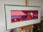 Ronald Boonacker, ingelijste zeefdruk Bonaire, Antiek en Kunst, Kunst | Litho's en Zeefdrukken, Ophalen