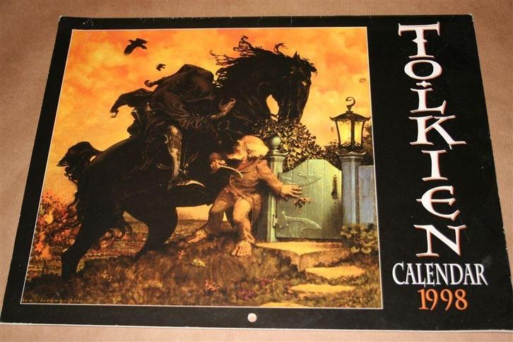 Tolkien Kalender 1998 – Onbeschreven en rijk geïllustreerd, Boeken, Fantasy, Gelezen, Ophalen of Verzenden