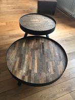 Set van 2 ronde salontafels, Ophalen, Rond, 50 tot 100 cm, Zo goed als nieuw