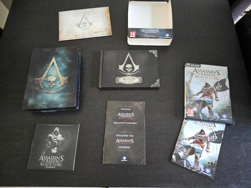 PC Assassin’s Creed 4: Black Flag, Skull Edition, Spelcomputers en Games, Games | Pc, Zo goed als nieuw, Avontuur en Actie, 1 speler