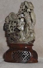 Antiek (1800-1900) Chinees soapstone beeldje Oude Wijze Man, Antiek en Kunst, Antiek | Keramiek en Aardewerk, Ophalen of Verzenden
