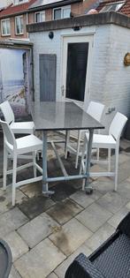 Bartafel / Statafel, Tuin en Terras, Tuintafels, Ophalen, Zo goed als nieuw, Rechthoekig, Kunststof