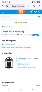 Crockpot express turbo, Witgoed en Apparatuur, Slowcookers, Ophalen, Zo goed als nieuw