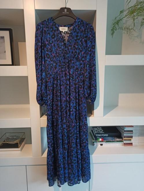 ba&sh jurk, Kleding | Dames, Jurken, Zo goed als nieuw, Maat 36 (S), Blauw, Onder de knie, Ophalen of Verzenden