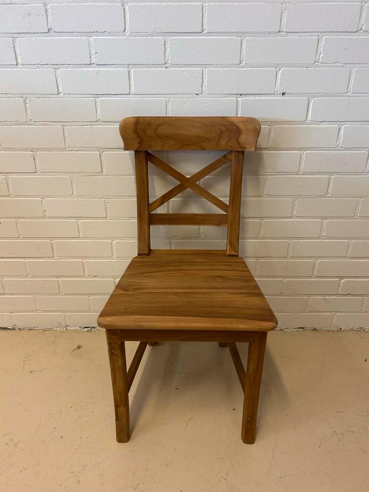 Teak Stoel Indonesië, Huis en Inrichting, Stoelen, Nieuw, Eén, Hout, Bruin, Ophalen of Verzenden