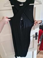 Zwarte Bodycon Jurk met Kruisbanden, Zwart, Ophalen of Verzenden, Zo goed als nieuw, Maat 36 (S)