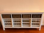 IKEA Hemnes dressoir inclusief manden & wijnrekken, Ophalen, Gebruikt, 25 tot 50 cm, 150 tot 200 cm
