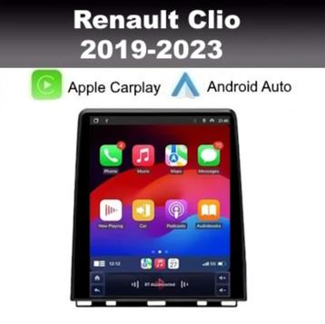 Renault Clio 2019-2023 navigatie android 15 apple carplay beschikbaar voor biedingen