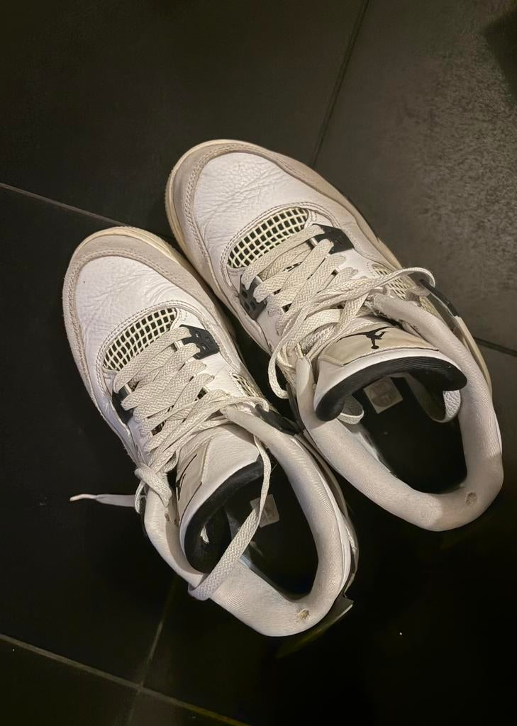 Jordan 4 military black, Kleding | Heren, Schoenen, Gedragen, Sneakers of Gympen, Wit, Ophalen of Verzenden