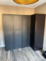 Ikea hoekkast met verlichting zwart/bruin, Ophalen, 200 cm of meer, 50 tot 100 cm, Zo goed als nieuw