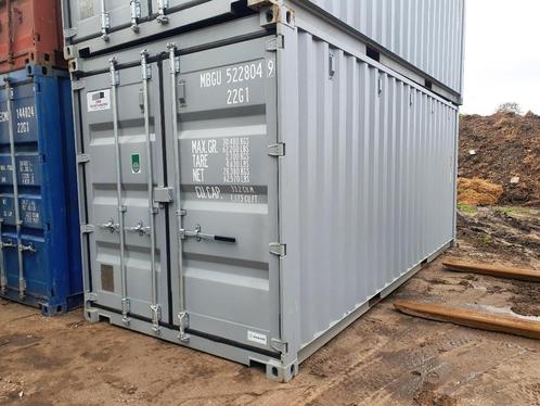 Zeecontainer 20ft/6meter, nieuw, lichtgrijs RAL 7042, Zakelijke goederen, Machines en Bouw | Keten en Containers, Ophalen of Verzenden