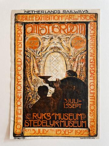 Flyer / klein affiche Huib Luns 1925 Amsterdam spoorwegen beschikbaar voor biedingen