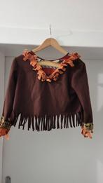 Indiaan Meisje Kostuum - Rok en Shirt - Maat 128/140, Ophalen of Verzenden, Zo goed als nieuw, 122 t/m 128, Meisje