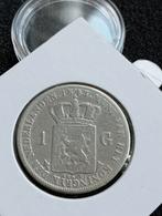 Schaarse Gulden 1843, Postzegels en Munten, Munten | Nederland, 1 gulden, Zilver, Ophalen of Verzenden, Losse munt