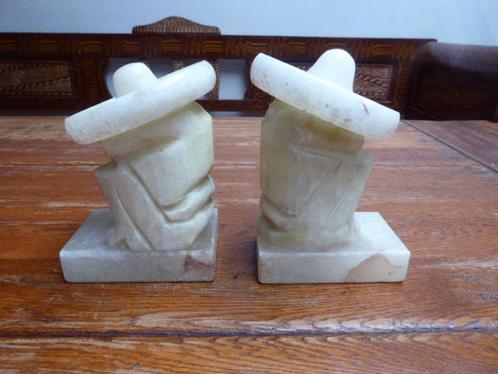2 albasten boekensteunen, Mexicaan, Antiek en Kunst, Antiek | Woonaccessoires, Ophalen of Verzenden