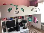 Stapelbed met bureau, Ophalen, Gebruikt, Tweepersoons, Overige maten
