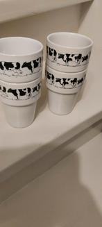 Koeienrand melkbekers!, Huis en Inrichting, Keuken | Servies, Ophalen of Verzenden, Nieuw, Overige stijlen, Bord(en)