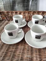 4 mooie Douwe Egberts kop en schotels Piazza, Ophalen of Verzenden, Zo goed als nieuw, Porselein