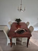 Prachtige gewei kandelaar met 3 waxine kerst tafel landelijk, Ophalen of Verzenden, Zo goed als nieuw, Hert, Gewei of Kop