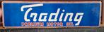 Emaille bord Trading Premium Motor Oil, Verzamelen, Ophalen, Reclamebord