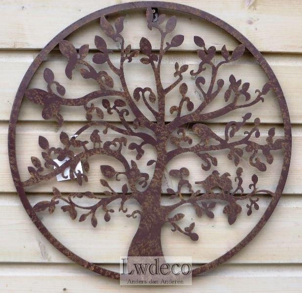 *SUPERAANBIEDING op=op *mooie metalen levensboom ø50 cm, Huis en Inrichting, Woonaccessoires | Wanddecoraties, Nieuw, Ophalen of Verzenden