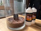 Grote vaas met bio ethanol + steentjes, Ophalen, Overige kleuren, Minder dan 50 cm, Glas