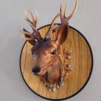 Vintage kunststof wandbord met damhert, Antiek en Kunst, Ophalen of Verzenden