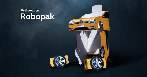 VW Volkswagen Golf Roboboy transformer robopak karton, Verzamelen, Automerken, Motoren en Formule 1, Zo goed als nieuw, Auto's