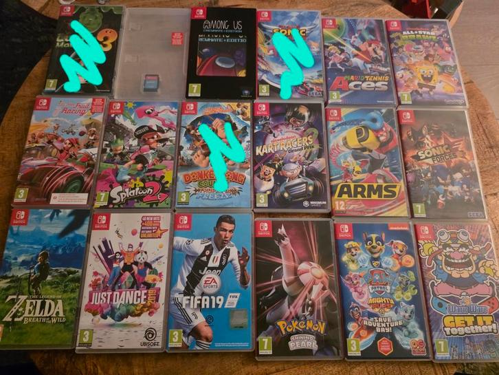 Nintendo Switch Games - 15 Stuks!, Spelcomputers en Games, Games | Nintendo Switch, Gebruikt, Overige genres, 3 spelers of meer