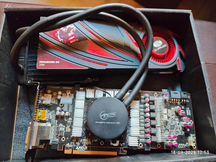 Sapphire Radeon R9 290 met waterkoeling, Computers en Software, Videokaarten, Gebruikt, PCI-Express 4.0, GDDR5, HDMI, DisplayPort