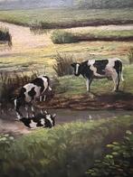 Schilderij olieverf, Antiek en Kunst, Kunst | Schilderijen | Klassiek, Ophalen of Verzenden