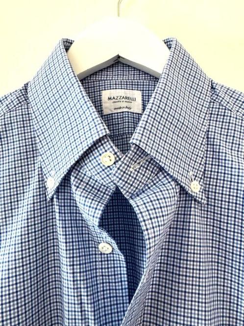 MAZZARELLI nieuwstaat blauw overhemd medium BCBC, Kleding | Heren, Overhemden, Zo goed als nieuw, Halswijdte 39/40 (M), Blauw