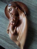 Maria met kind Jesus om op te hangen, Antiek en Kunst, Antiek | Religie, Ophalen of Verzenden