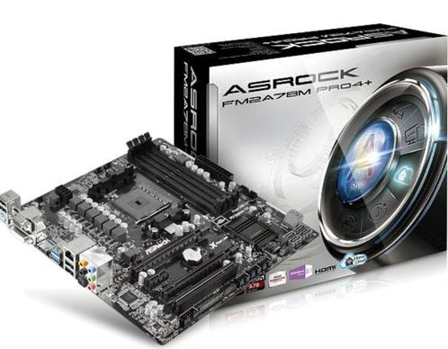 ASRock FM2A78M Pro4+ socket FM2+, Computers en Software, Moederborden, Gebruikt, DDR4, Verzenden