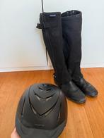 Zwarte decathlon cap, Dieren en Toebehoren, Paardrijkleding, Dames, Gebruikt, Dressuur, Ophalen of Verzenden