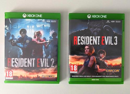 Resident Evil 2 + 3 Remake | Xbox One X, Spelcomputers en Games, Games | Xbox One, Zo goed als nieuw, Avontuur en Actie, 1 speler