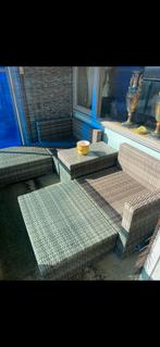 Wicker Loungeset - 4 Zitplaatsen, 4 zitplaatsen, Gebruikt, Ophalen of Verzenden, Loungeset