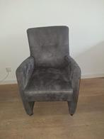 Set van 4 grijze eetkamerstoelen met wieltjes, Huis en Inrichting, Stoelen, Ophalen, Gebruikt, Vier, Modern