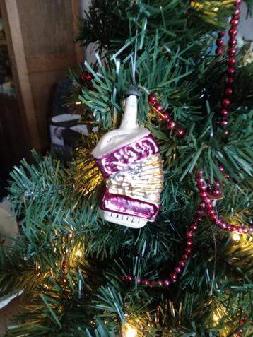 antieke glazen kerstbal accordeon beschikbaar voor biedingen