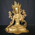 Witte Tara – Brons Beeld uit Nepal - 70 cm hoog, Antiek en Kunst, Ophalen