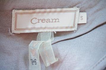 CREAM Geweldige Crème/Beige Jurk met Glinsterend Kant S 36 beschikbaar voor biedingen