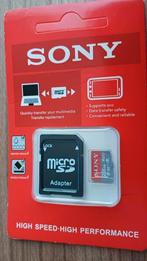 Nieuwe 256GB  Sony MicroSD kaart met adapter, Audio, Tv en Foto, Fotografie | Geheugenkaarten, Nieuw, Ophalen of Verzenden, Overige