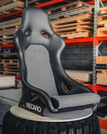 Recaro Classic Pole position Leder pepita zwart kuipstoel beschikbaar voor biedingen