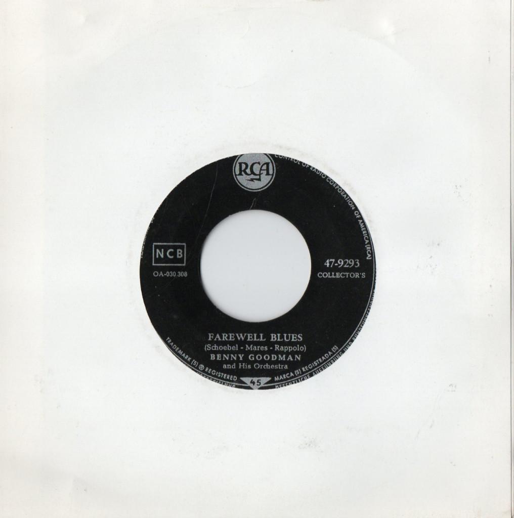 Benny Goodman And His Orchestra ‎– Farewell Blues, Cd's en Dvd's, Vinyl Singles, 7 inch, Single, Ophalen of Verzenden, Zo goed als nieuw