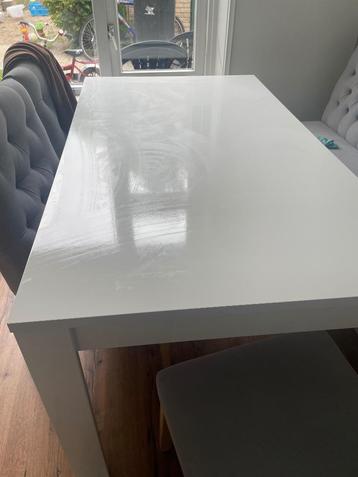 Eettafel wit 160x 90 cm