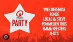 10 Tickets Q-MUSIC party 4 oktober a.s. Breda, Drie personen of meer