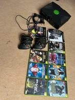 XBox met dvd controler en spellen, Ophalen of Verzenden, Gebruikt, Met 2 controllers