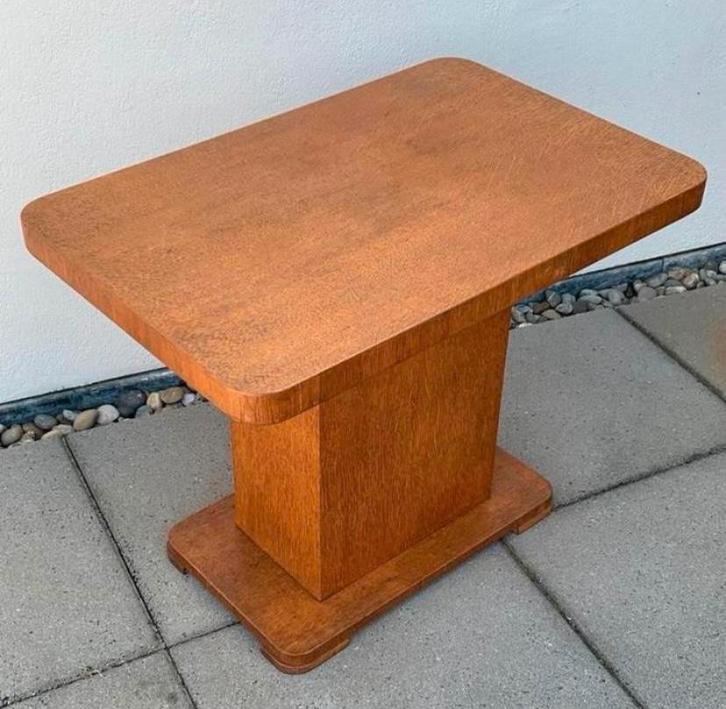 Antiek eiken bijzettafel in de Amsterdamse School, Antiek en Kunst, Antiek | Meubels | Tafels, Ophalen