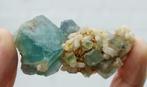 groene FLUORIET met KWARTS uit Erongo in NAMIBIE, Ophalen of Verzenden, Mineraal